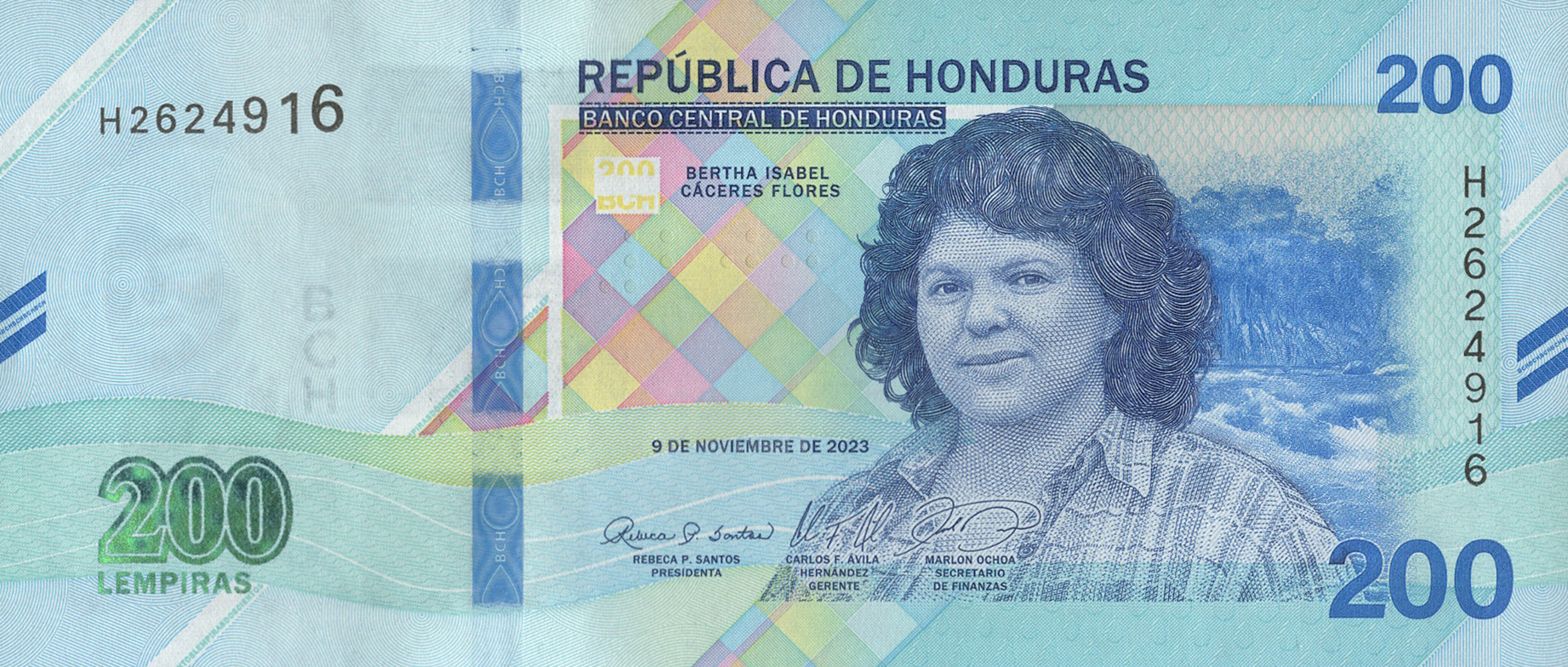 The 200 Lempiras Bertha Cáceres Commemorative Banknote: Honduras Honors Environmental and Indigenous Rights Legacy
